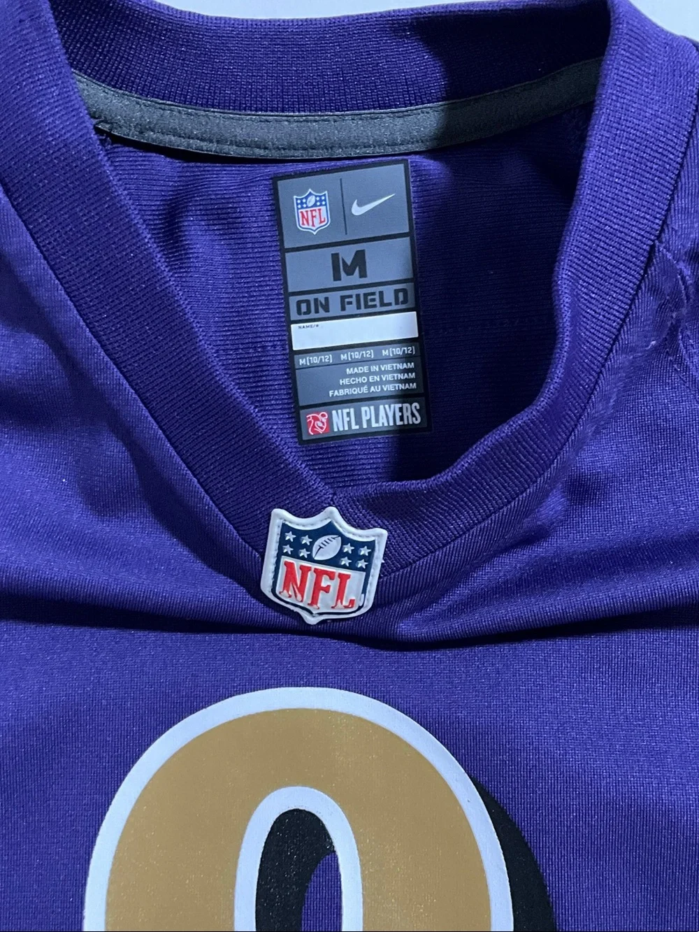 Nike NFL Lamar Jackson #8 Baltimore Ravens Youth Medium Purple Player Jersey